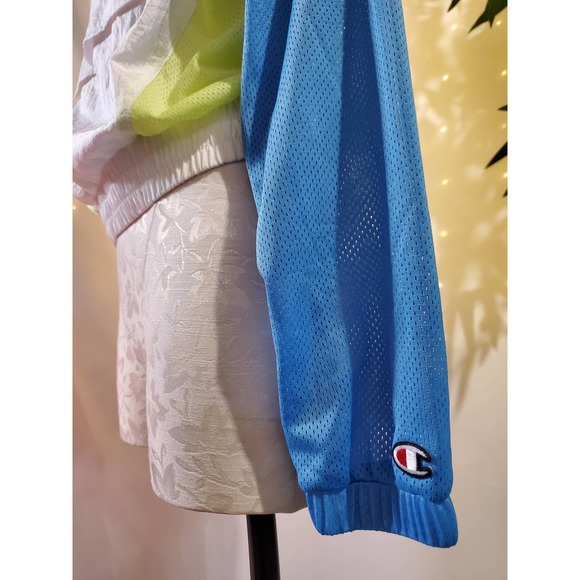 SET Champion Women's S Cropped Half Zip Colorblock Hooded Mesh Athletic - Picture 7 of 11